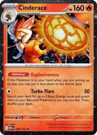 Cinderace - 028/132 (Cosmos Holo) (28) - Blister Exclusives (BLE)