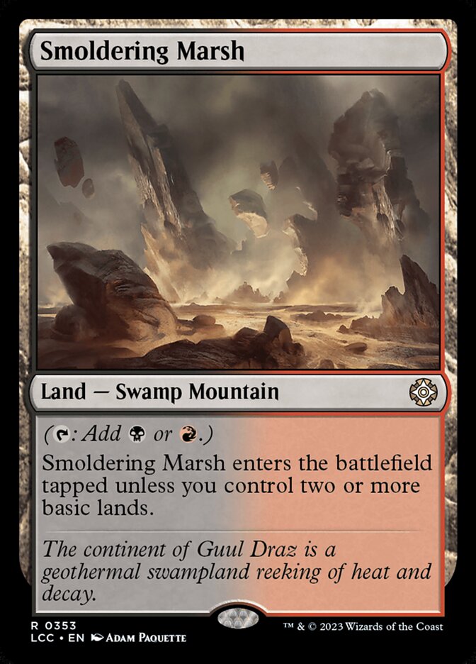 Smoldering Marsh (353) - The Lost Caverns of Ixalan Commander (LCC)