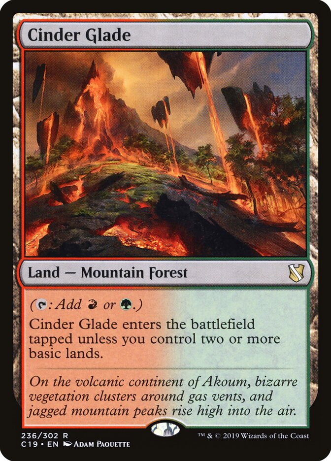 Cinder Glade (236) - Commander 2019 (C19)