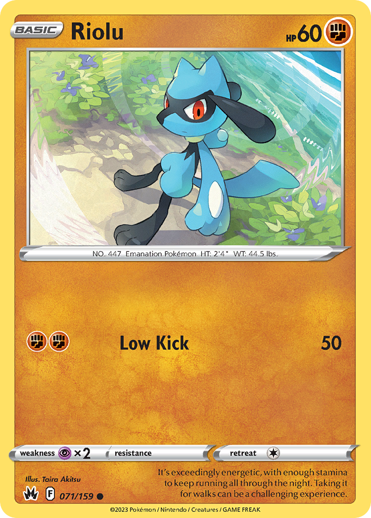 Riolu (71/159) - Crown Zenith (CRZ)