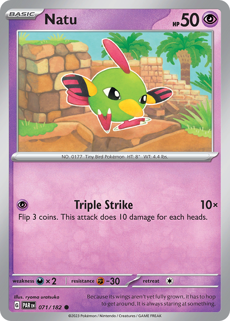 Natu (71/182) - [Reverse Holo] Paradox Rift (PAR)