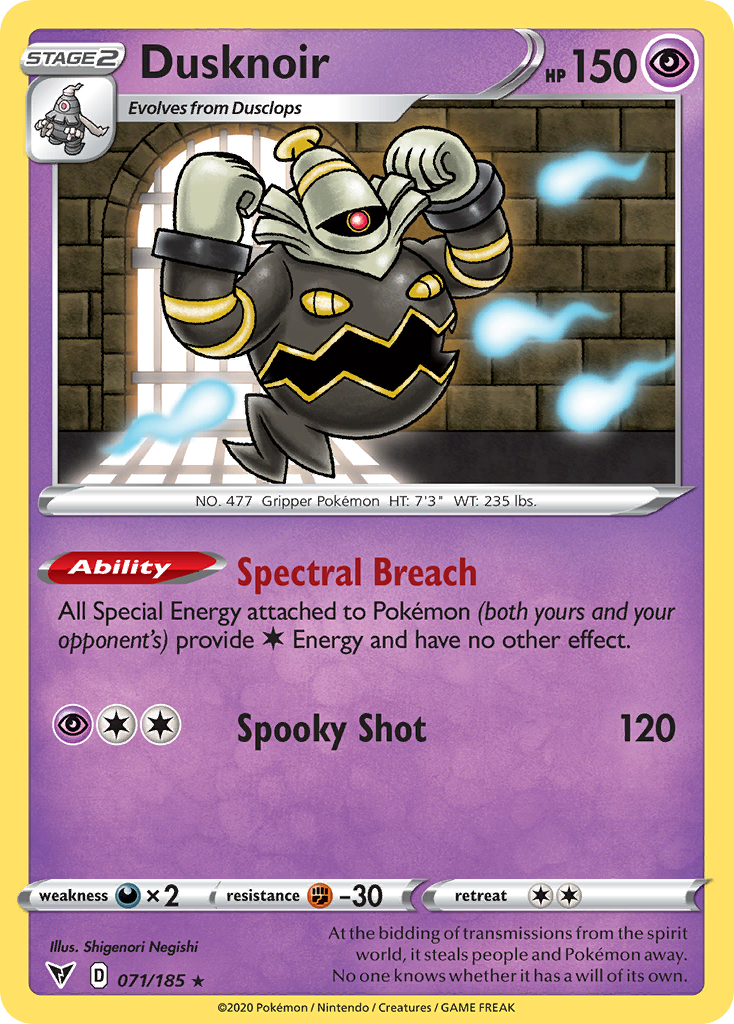 Dusknoir (71/185) - [Reverse Holo] Vivid Voltage (VIV)