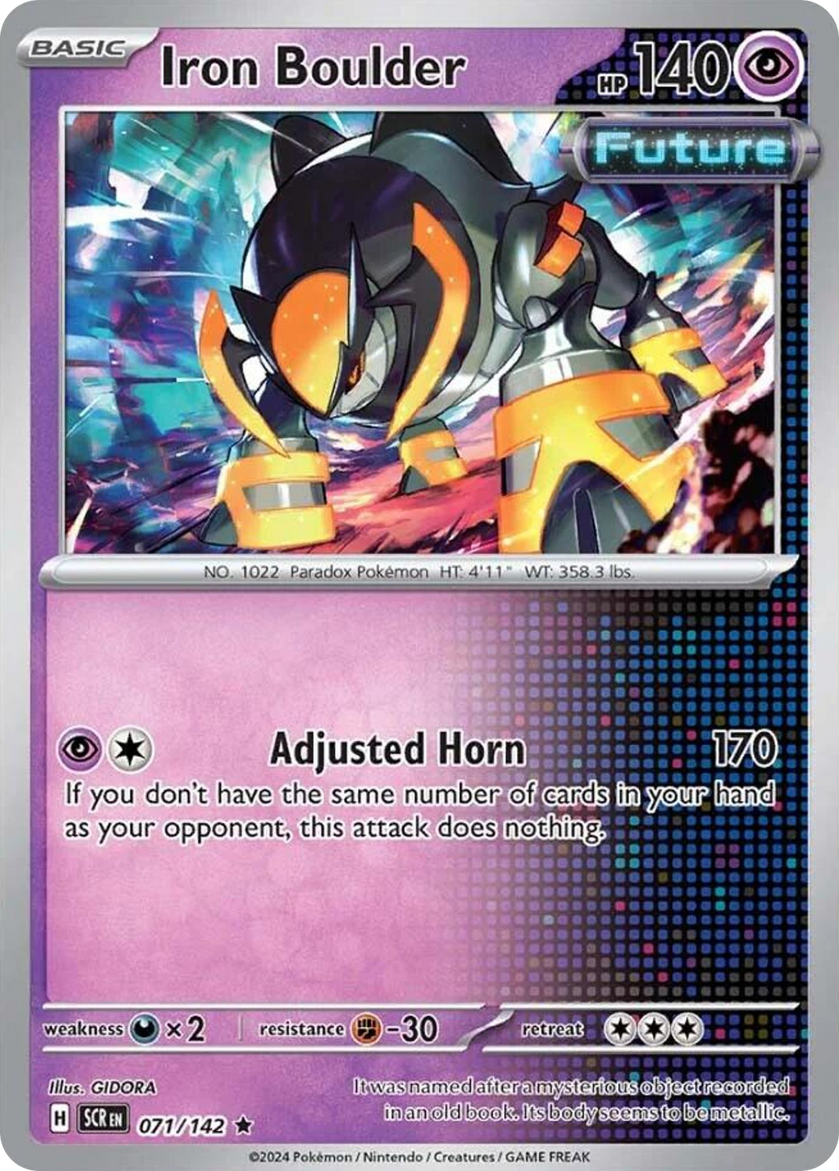 Iron Boulder (71/142) - [Holo Foil] Stellar Crown (SCR)