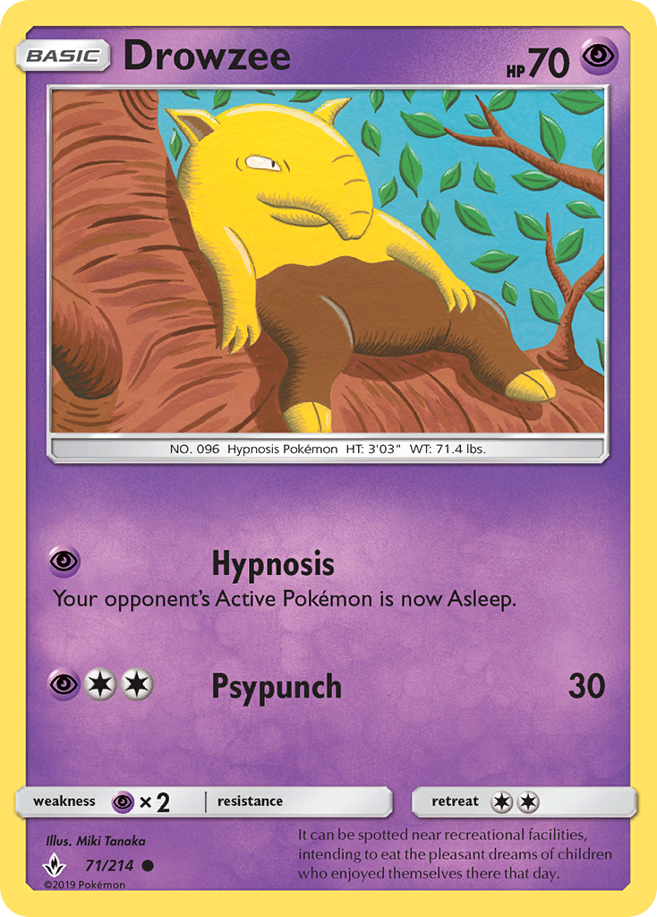 Drowzee (71/214) - Unbroken Bonds (UNB)