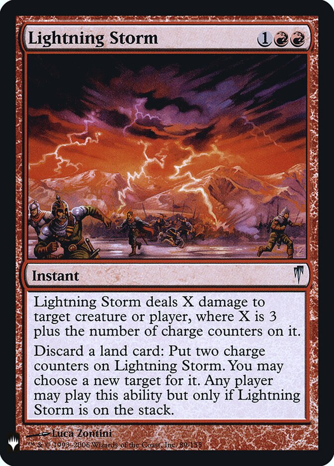 Lightning Storm (CSP-89) - The List (PLST)