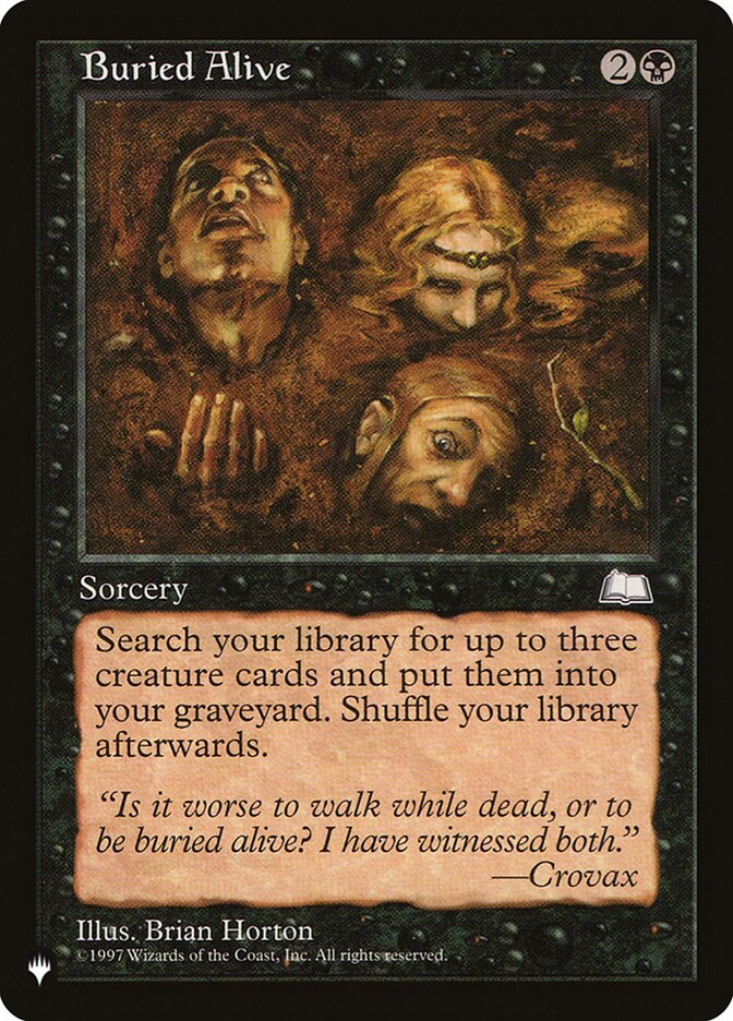 Buried Alive (WTH-63) - The List (PLST)