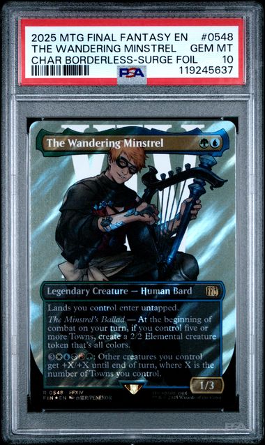 lands enter untapped mtg final fantasy The Wandering Minstrel (Borderless) (Surge Foil)