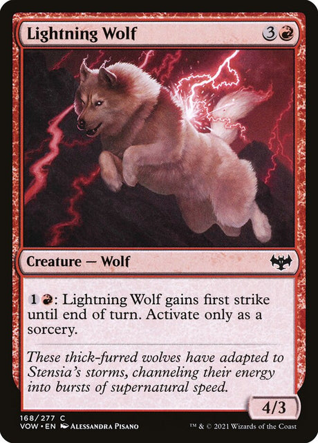 Lightning Wolf (168) - Innistrad: Crimson Vow (VOW)