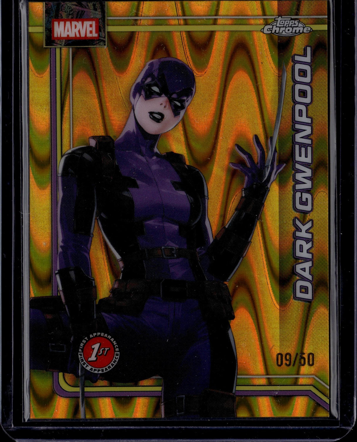 2026 Topps Chrome Marvel Comics Dark Gwenpool Gold RayWave /50