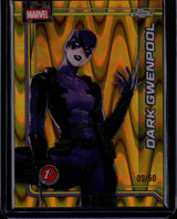 2026 Topps Chrome Marvel Comics Dark Gwenpool Gold RayWave /50