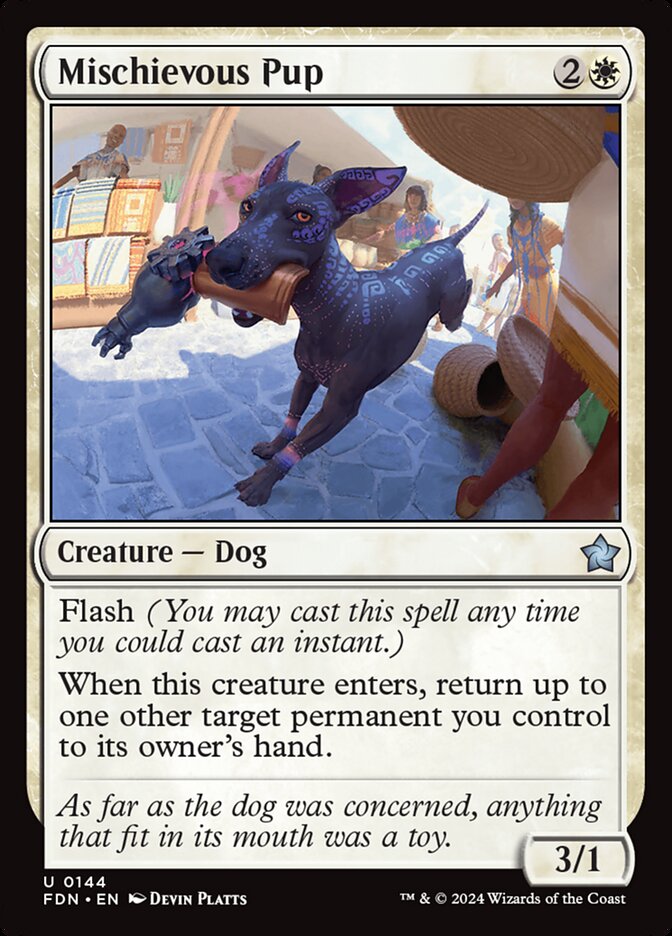 Mischievous Pup (144) - Foundations (FDN)