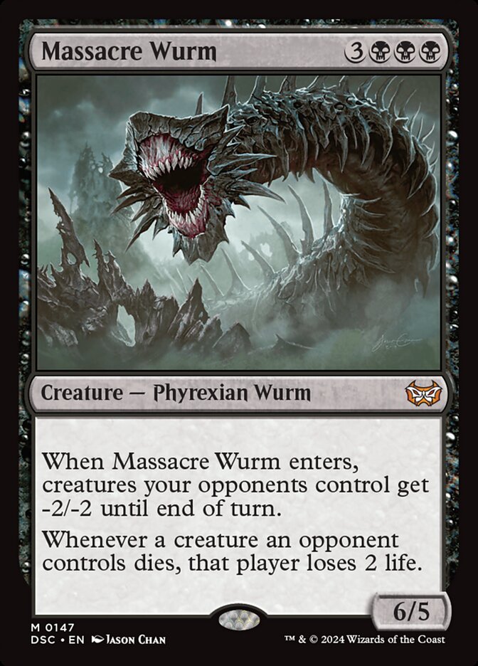 Massacre Wurm (147) - Duskmourn: House of Horror Commander (DSC)