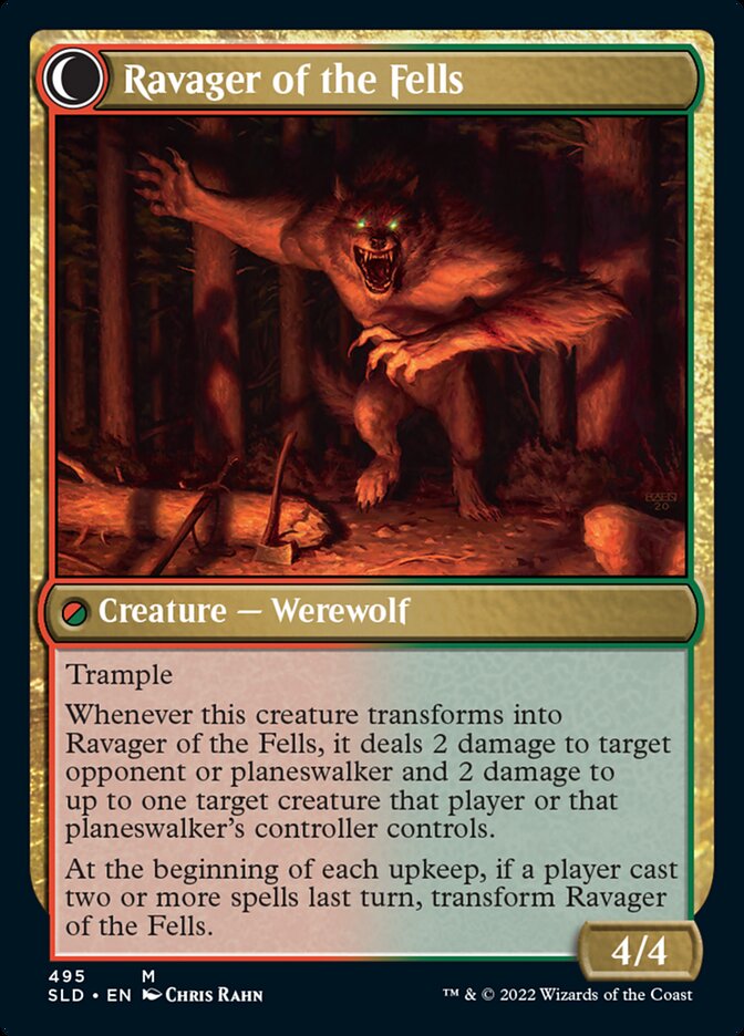 Huntmaster of the Fells // Ravager of the Fells (495) - Secret Lair Drop (SLD)