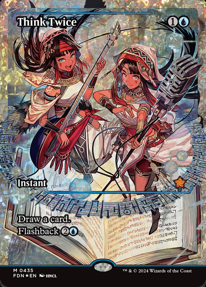 Think Twice - [Fractured Foil, Showcase] Foundations (FDN)