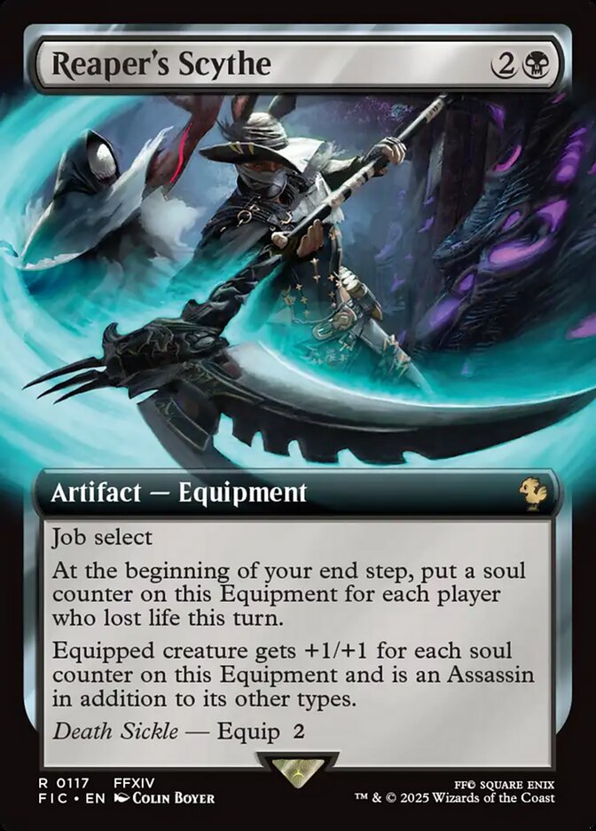 Reaper's Scythe (117) - [Foil, Extended Art] Final Fantasy Commander (FIC)