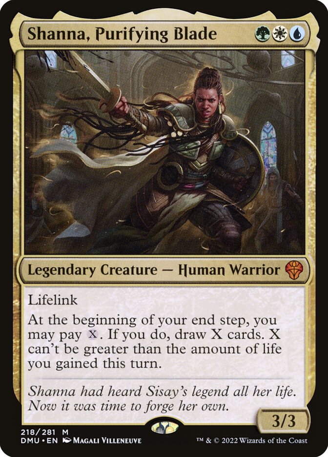 Shanna, Purifying Blade (218) - Dominaria United (DMU)