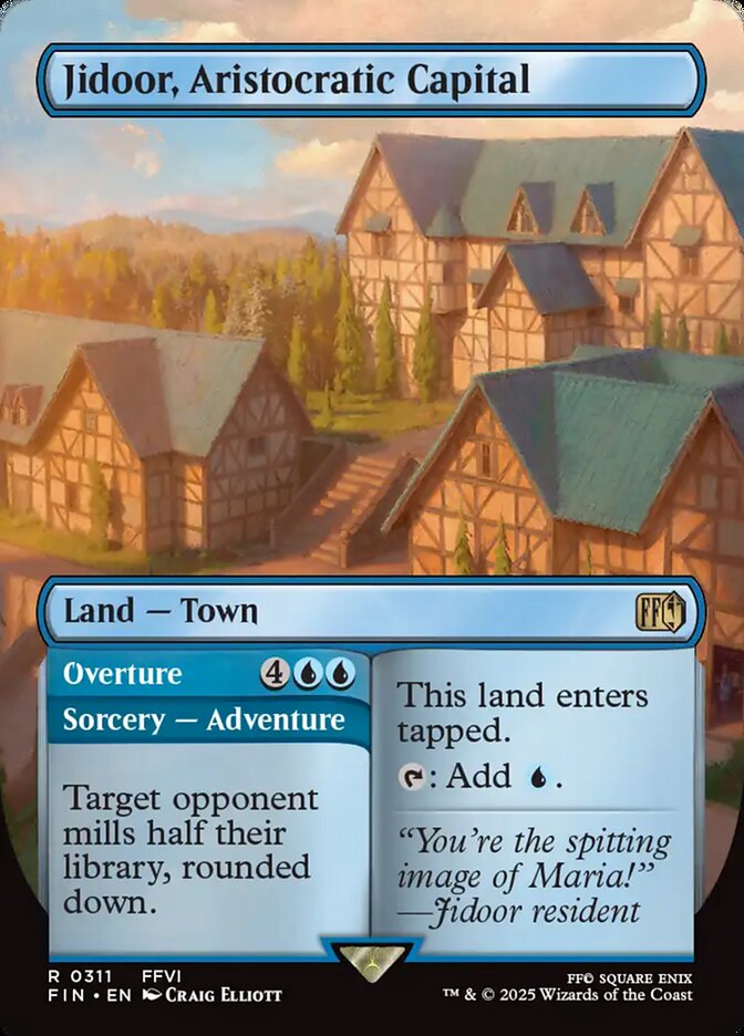 Jidoor, Aristocratic Capital // Overture (311) - [Foil, Borderless] Final Fantasy (FIN)