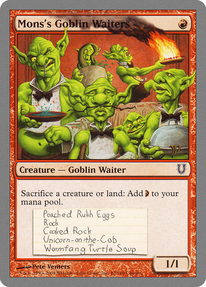 Mons's Goblin Waiters (82) - Unhinged (UNH)