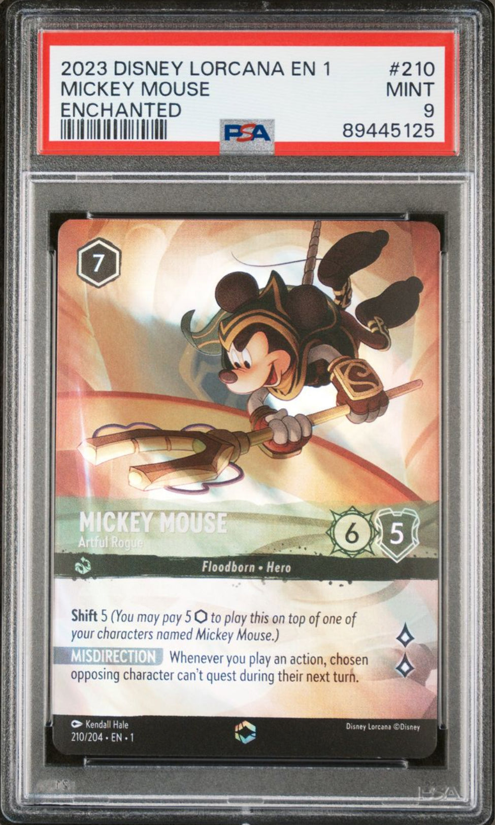 Mickey Mouse - Artful Rogue - [Foil, Enchanted, Graded PSA 9] The First Chapter (1)