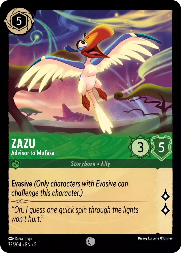 Zazu - Advisor to Mufasa - [Foil] Shimmering Skies (5)