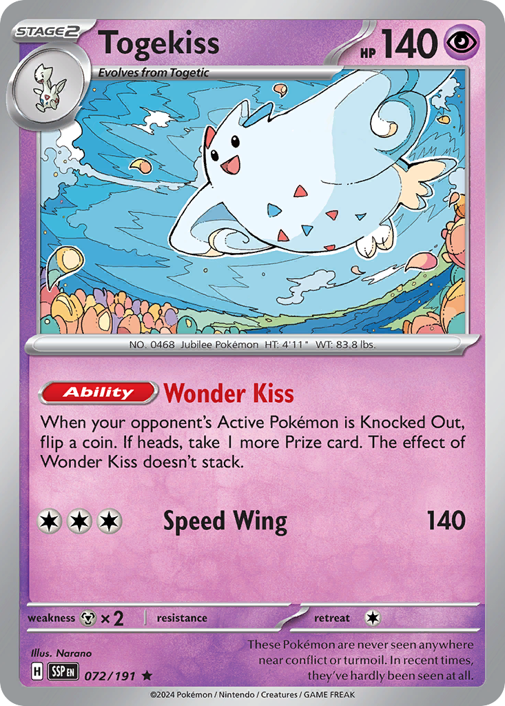 Togekiss (72/191) - [Reverse Holo] Surging Sparks (SSP)