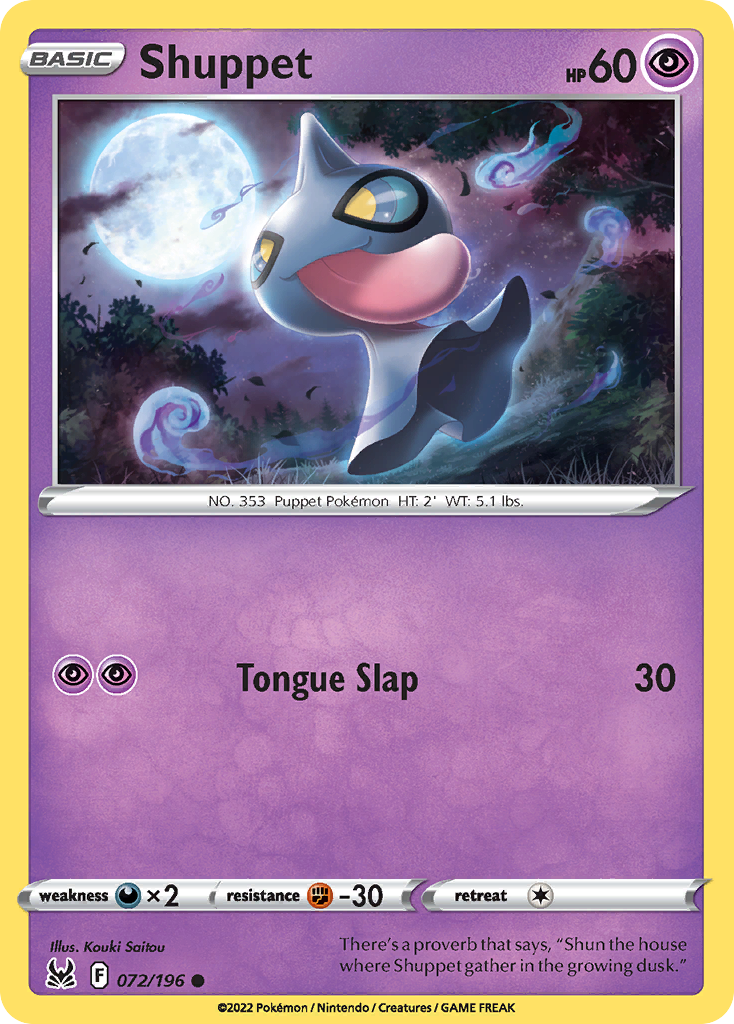 Shuppet (72/196) - Lost Origin (LOR)