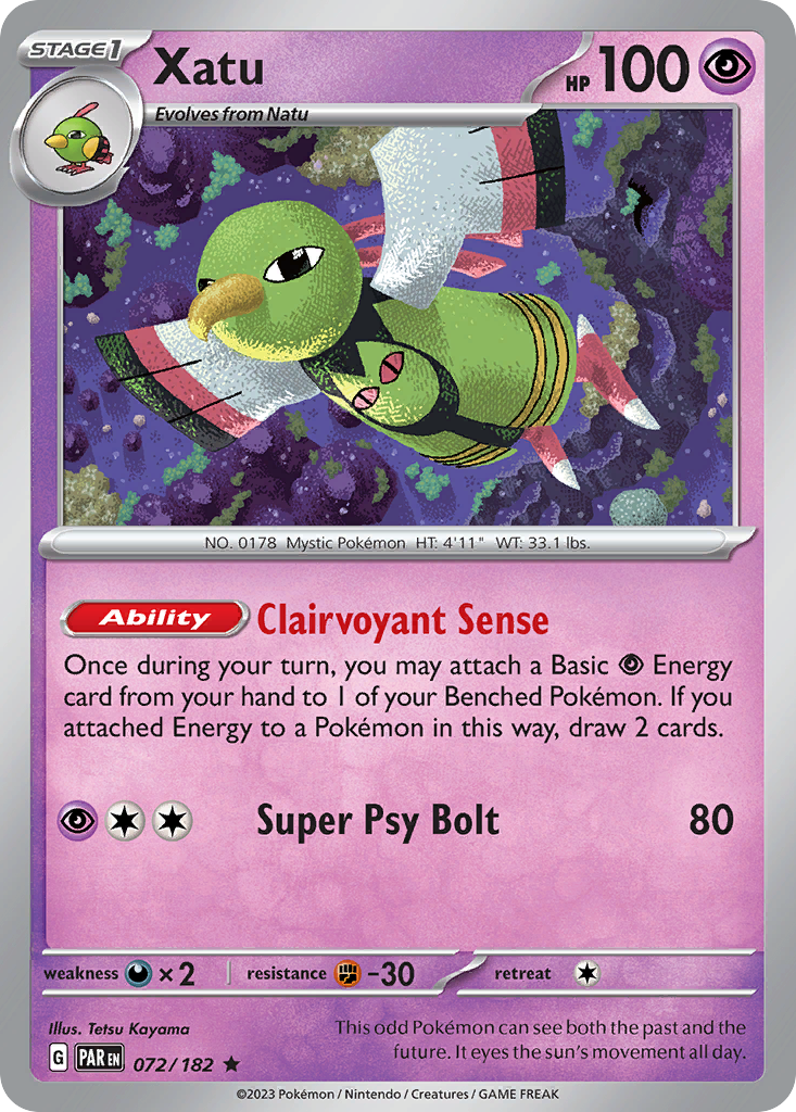 Xatu (72/182) - [Holo Foil] Paradox Rift (PAR)