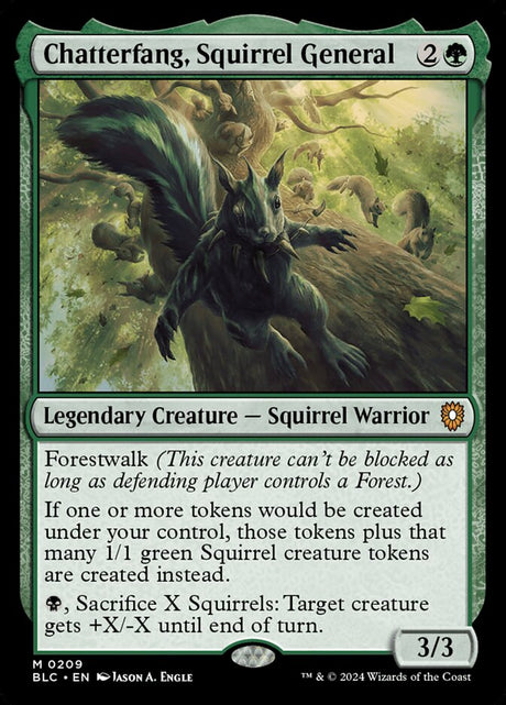 Chatterfang, Squirrel General (209) - Bloomburrow Commander (BLC)