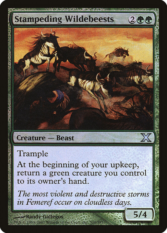 Stampeding Wildebeests (300) - Tenth Edition (10E)