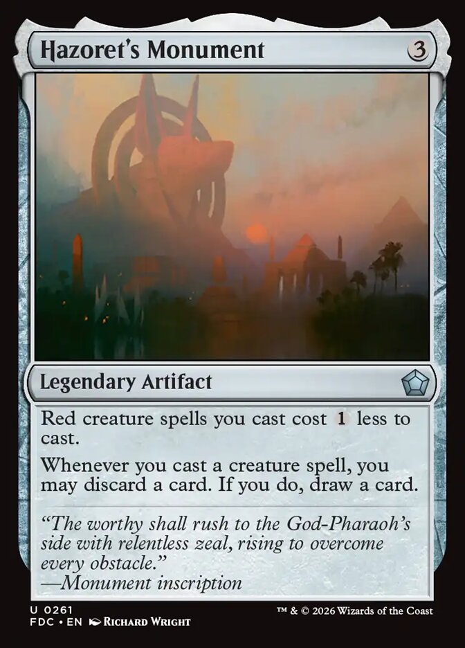 Hazoret's Monument (261) - Foundations Commander (FDC)