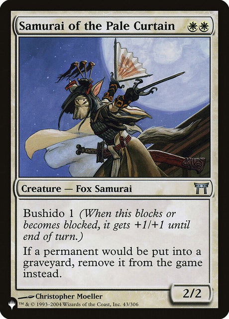 Samurai of the Pale Curtain (CHK-43) - The List (PLST)