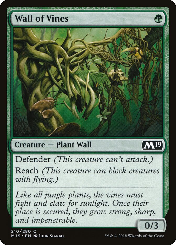 Wall of Vines (210) - Core Set 2019 (M19)
