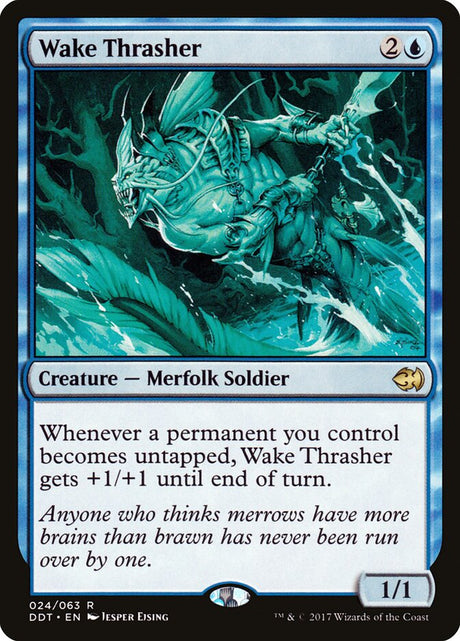 Wake Thrasher (24) - Duel Decks: Merfolk vs. Goblins (DDT)