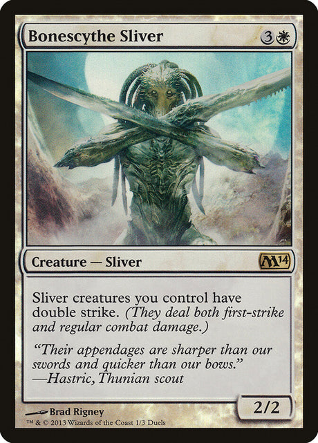 Bonescythe Sliver (1) - Duels of the Planeswalkers 2014 Promos (PDP14)