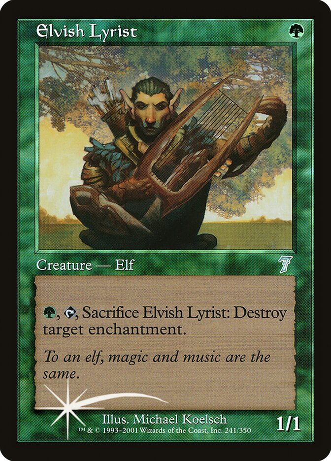Elvish Lyrist (241) - Seventh Edition (7ED)