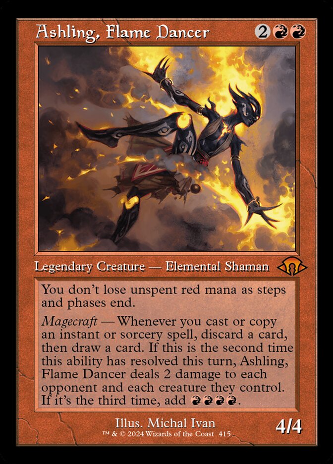 Ashling, Flame Dancer - [Retro Frame] Modern Horizons 3 (MH3)