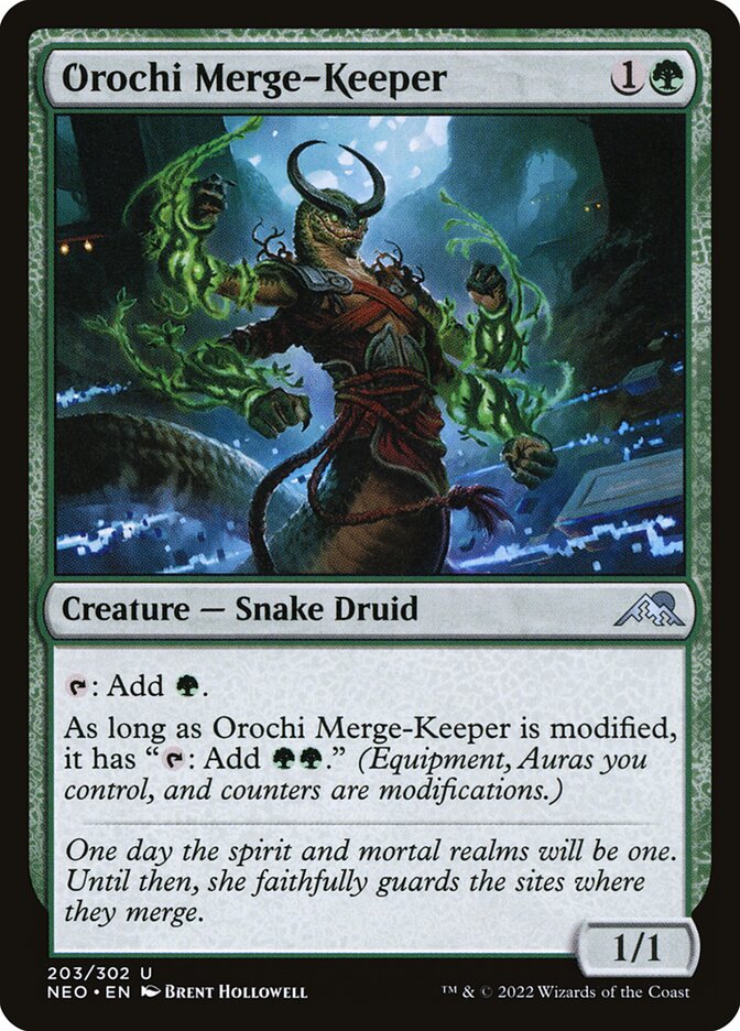 Orochi Merge-Keeper (203) - Kamigawa: Neon Dynasty (NEO)