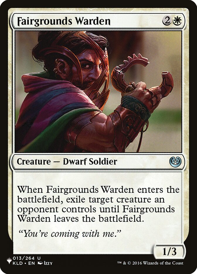 Fairgrounds Warden (KLD-13) - The List (PLST)