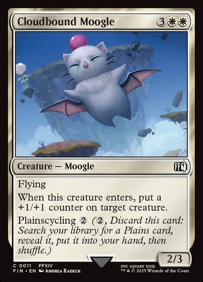Cloudbound Moogle (11) - [Foil] Final Fantasy (FIN)
