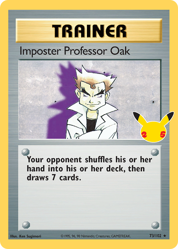 Imposter Professor Oak (73/25) - [Holo Foil] Celebrations: Classic Collection (CEL)