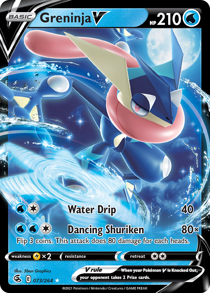 Greninja V (73/264) - [Holo Foil] Fusion Strike (FST)