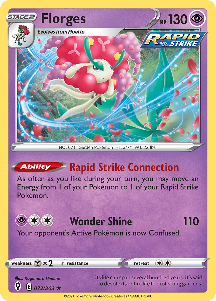 Florges (73/203) - [Reverse Holo] Evolving Skies (EVS)