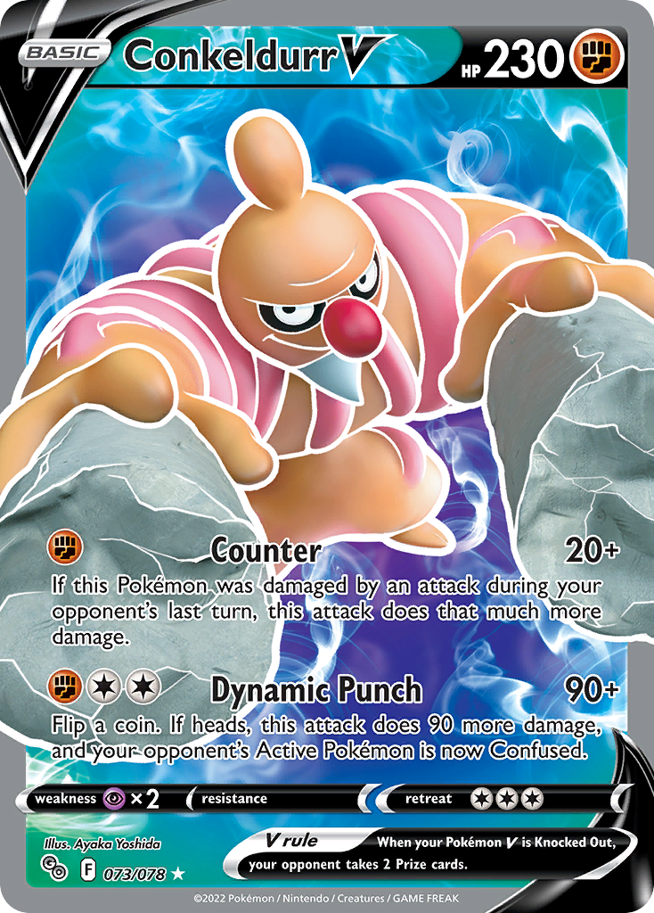 Conkeldurr V (73/78) - [Full Art] Pokemon GO (PGO)