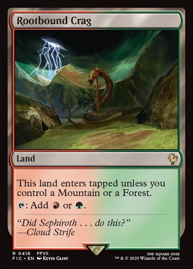 Rootbound Crag (416) - [Surge Foil] Final Fantasy Commander (FIC)