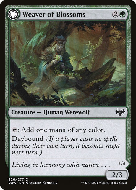 Weaver of Blossoms // Blossom-Clad Werewolf (226) - Innistrad: Crimson Vow (VOW)