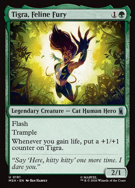 Tigra, Feline Fury (191) - Marvel Super Heroes (MSH)