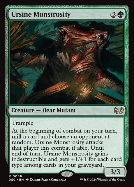 Ursine Monstrosity (36) - Duskmourn: House of Horror Commander (DSC)