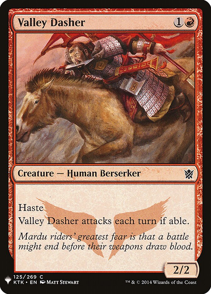 Valley Dasher (KTK-125) - The List (PLST)