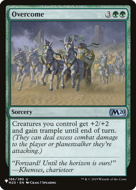 Overcome (M20-186) - The List (PLST)