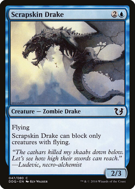Scrapskin Drake (47) - Duel Decks: Blessed vs. Cursed (DDQ)